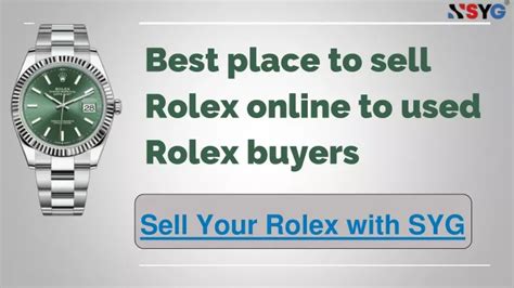 where to sell rolex online|best place to sell rolex.